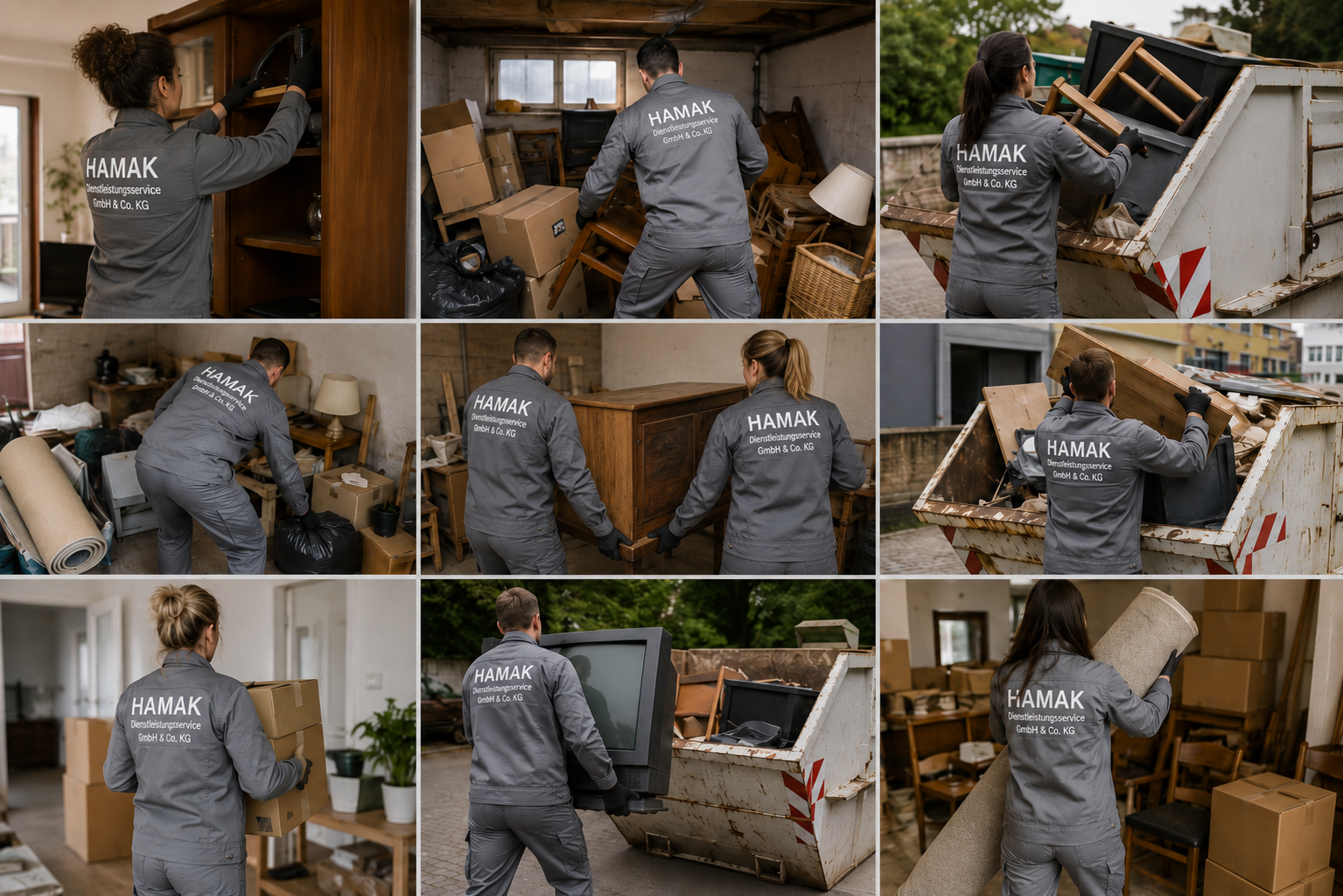 HAMAK Entrümpelung Hamburg mit Team, Sperrmüll-Abtransport und Räumung
