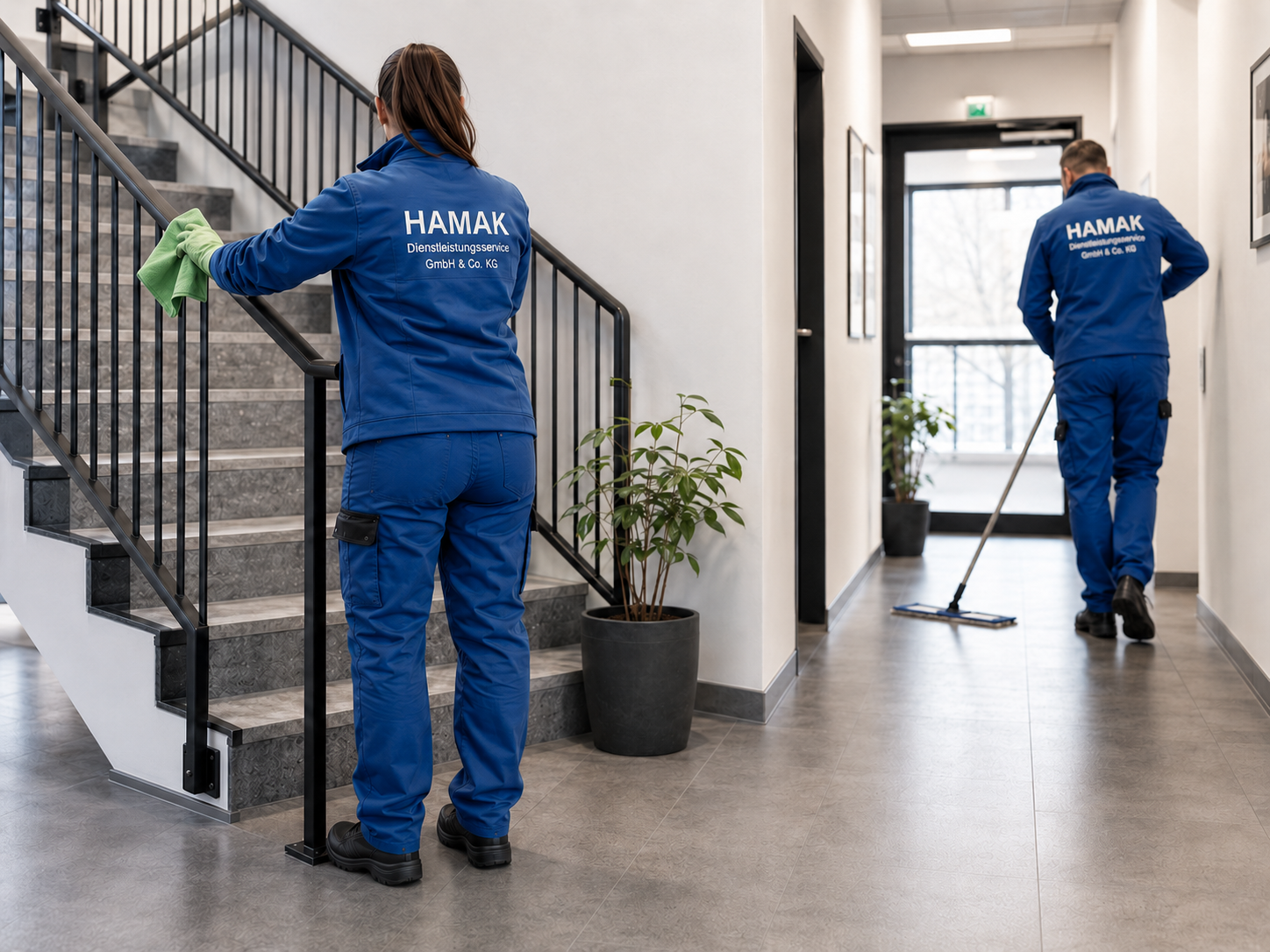 HAMAK Reinigungsservice Hamburg für Eingangsbereiche, Treppenhäuser und Objektpflege